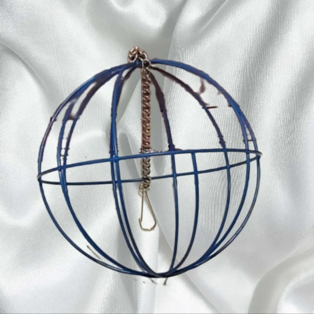 Pets hanging hay ball